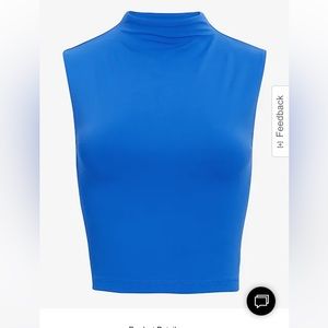 NWT Express Mock Neck Cropped Tank Seemless